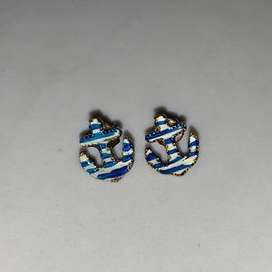 Betsey Johnson Nautical Anchor Earrings